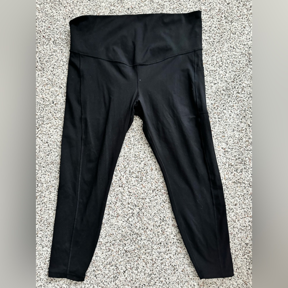 Maternity leggings black cropped